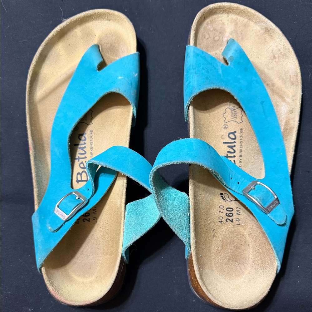 Women’s Teal Blue Birkenstock Betula Sandals